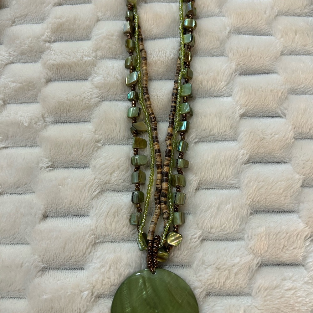 Green Beaded Necklace